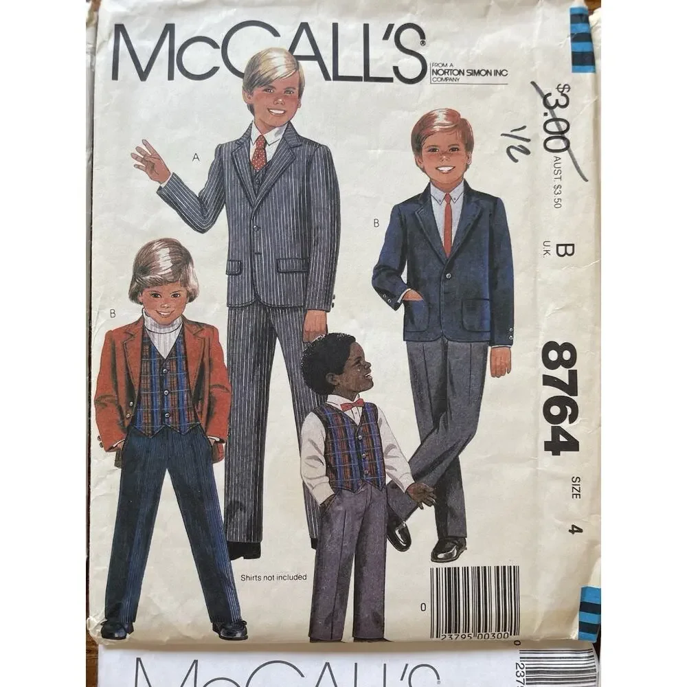 Vintage McCall's Sewing‎ Patterns Annie Girls Boys Dresses Suits Jumpers Lot 8